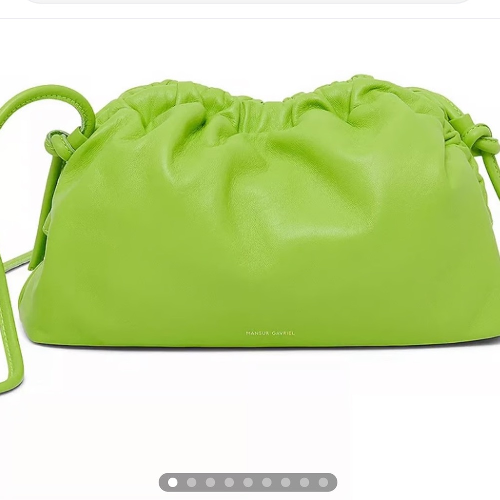 Mansur Gavriel Mini Cloud Clutch - electric green
